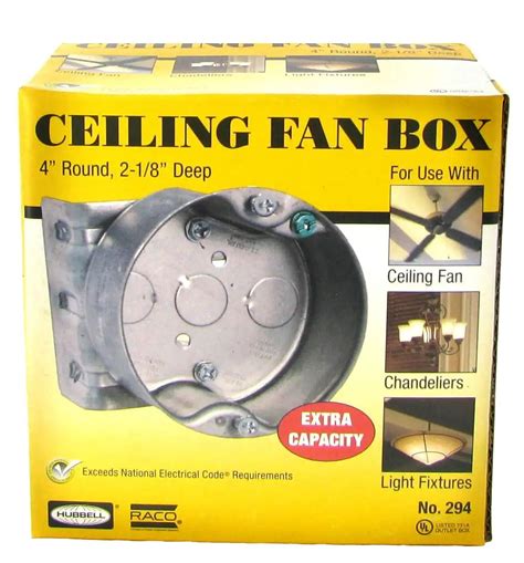 fan rated junction box|heavy duty ceiling fan box.